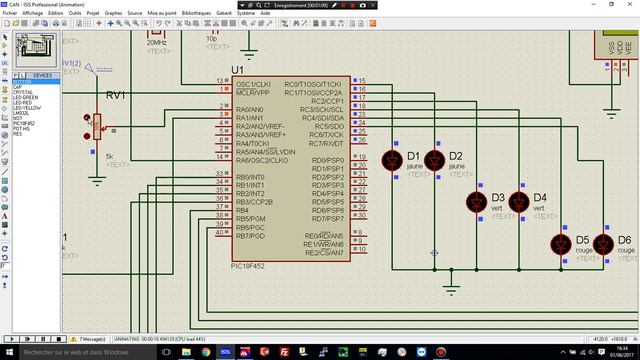 programmation C + proteus gestion CAN PIC 18F452 смотреть онлайн