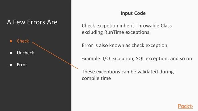 Hands-On Object Oriented Programming with Java 11: Understanding Exception|packtpub.com смотреть онлайн
