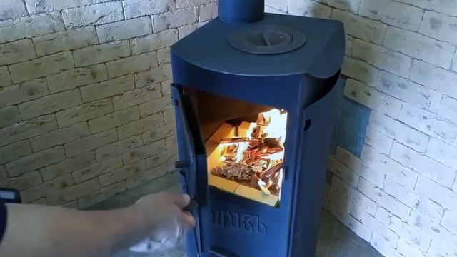 Испытание универсальной печи "Стрельна" в режиме подового горения, часть 1 смотреть онлайн