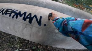 Graffiti review with Wekman. OTR 984 Flowpen ink Navy blue test