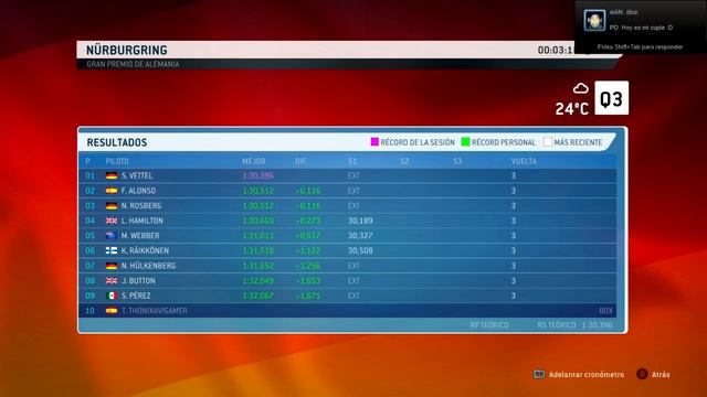 F1 2013 - Trayectoria Temp.2 | Circuito: Nürburgring. смотреть онлайн