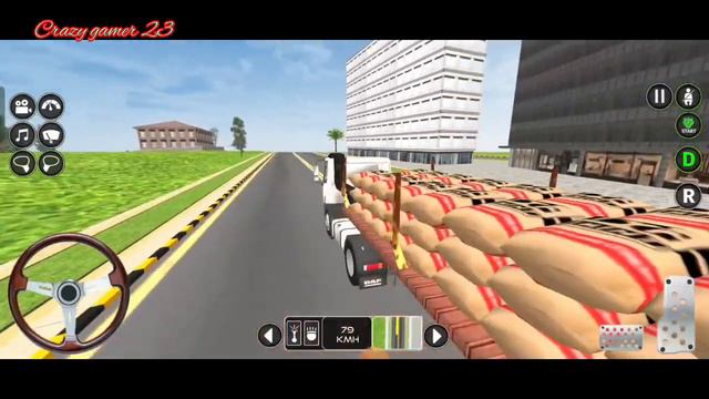 Distribution of road maintenance materials in containers / Euro truck simulator/ Android Gameplay смотреть онлайн