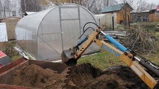 Самодельный экскаватор в работе смотреть онлайн