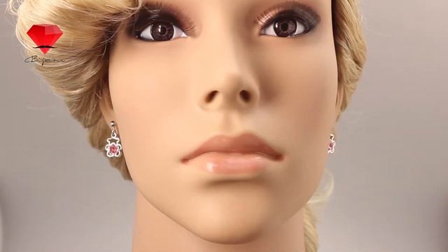 Bije.ru: Гламурные серьги в виде медвежат с кристаллами Swarovski Hyacinth (Гиацинт) смотреть онлайн