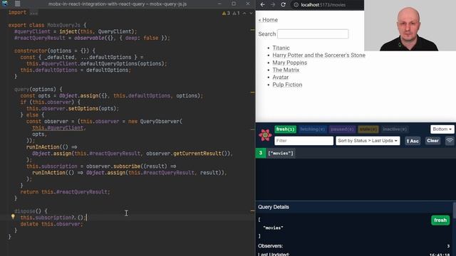 MobX in React Tutorial - Integration with @tanstack/react-query смотреть онлайн
