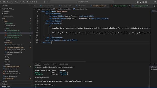 MAT-CARD in angular material UI | create Blog & Post in angular| |Angular 15 - Material UI Tutoria смотреть онлайн