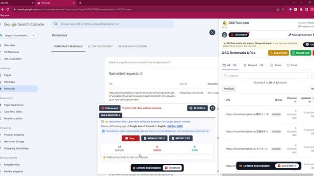 Hướng dẫn xóa url index tiếng nhật hàn trên google bằng tool смотреть онлайн
