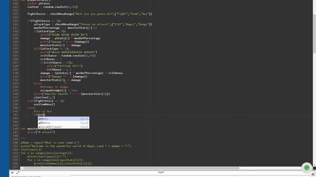 Making A Python Text Adventure/RPG | Part 5 | Monster & Boss Battles смотреть онлайн