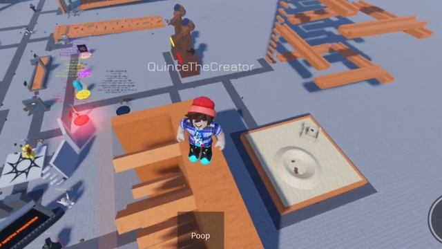 Try not to laugh ROBLOX poop with friends| QUINCE THE CREATOR funny смотреть онлайн
