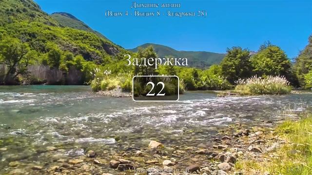 Дыхание жизни (вдох 4 - выдох 8 - задержка 28) на природе смотреть онлайн