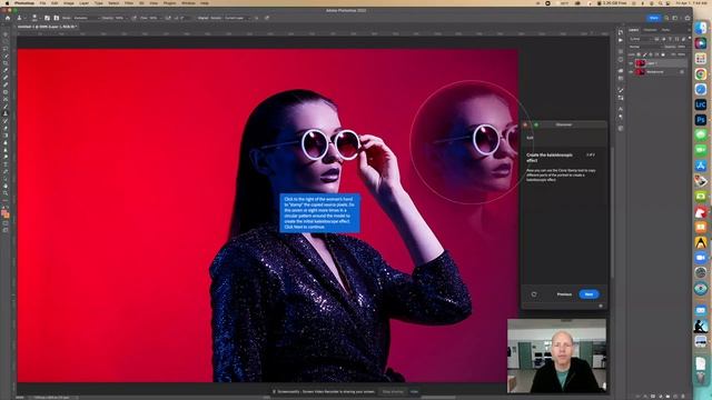Make a kaleidoscopic portrait withe the Clone Stamp Tool - Photoshop Tutorial смотреть онлайн