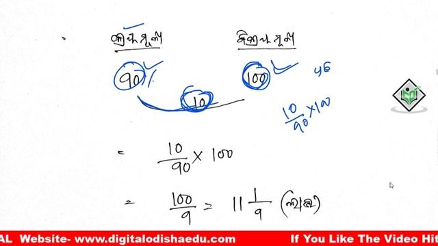 Profit & Loss Trick Odia || Odia Math Profit Loss | Math Class Profit And Loss | Digital Odisiha