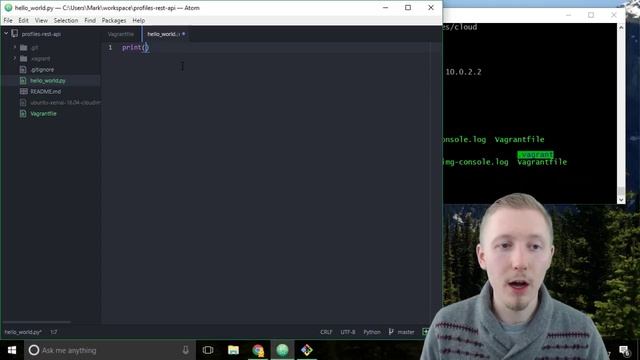 10 Running a hello world script смотреть онлайн