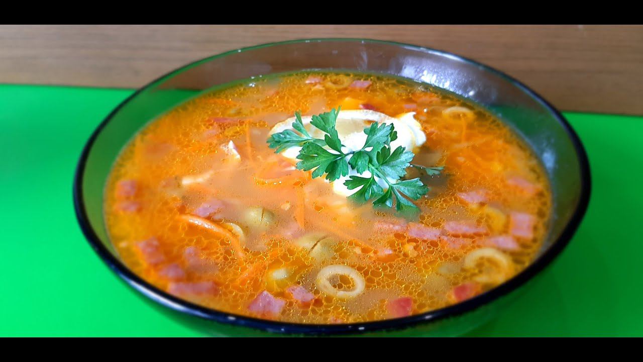 Рецепт солянки. Ароматный, наваристый и очень сытный супчик. смотреть онлайн