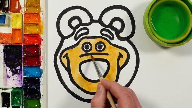 Рисуем фломастерами. Простой милый рисунок. Рисование для детей смотреть онлайн