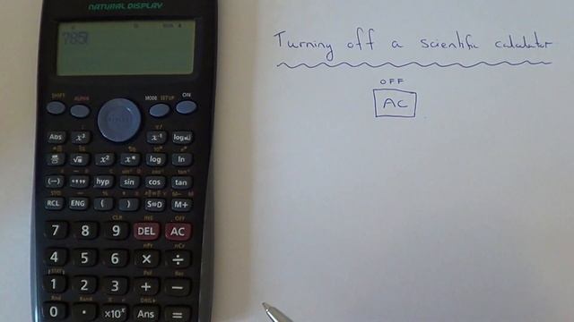 How To Turn Off A Casio Scientific Calculator (off button). смотреть онлайн