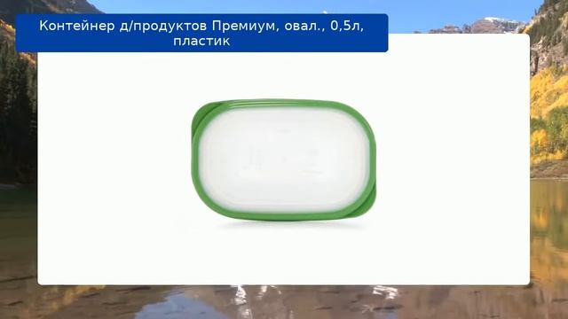 Контейнер д/продуктов Премиум, овал., 0,5л, пластик обзор смотреть онлайн