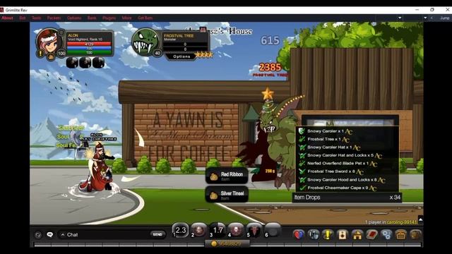 AQW - Red Ribbon & Silver Tinsel Bot (Caroling Merge) - Grimlite/Grimoire смотреть онлайн
