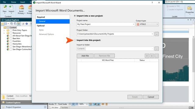 Importing Word Content into MadCap Flare смотреть онлайн