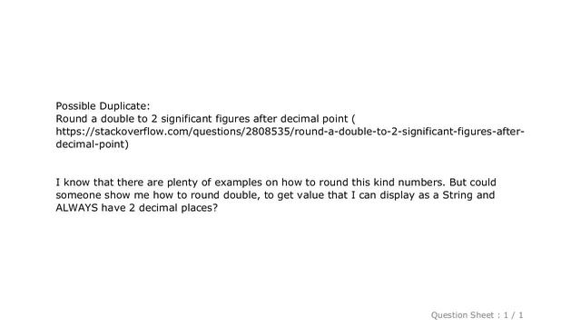 Android : Android - Round to 2 decimal places смотреть онлайн