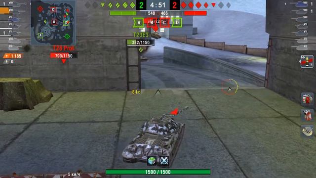 WoT Blitz ИС-3. Советский деструктор проще задавить, чем застрелить. смотреть онлайн