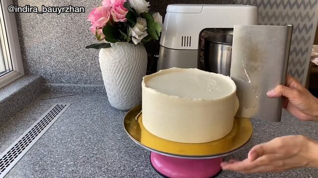 ОБТЯЖКА ТОРТА. KZ Видео. КРЕМЧИЗ