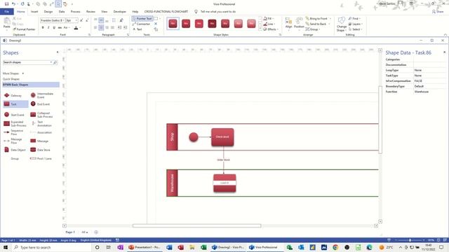 How to create a workflow process diagram in Microsoft Visio смотреть онлайн