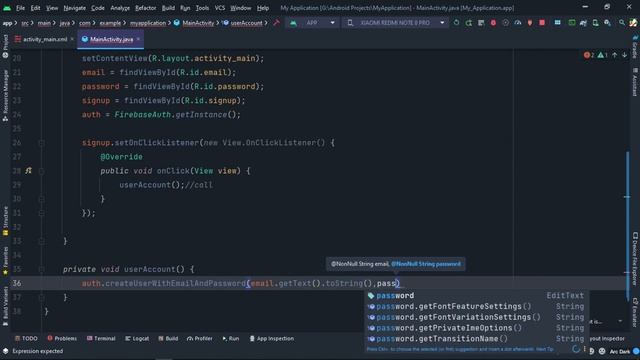 SignUp Authentication in FireBase | Android Development tutorial in Hindi #30 смотреть онлайн