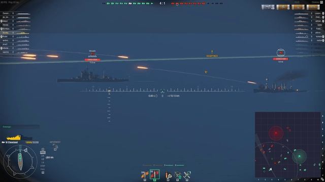 ЗАЛП, и еще ЗАЛП - крейсер Кливленд (Cleveland) смотреть онлайн