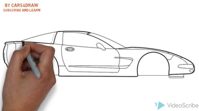 How to Draw a Chevrolet Corvette Coupe / Как нарисовать Chevrolet Corvette Coupe смотреть онлайн