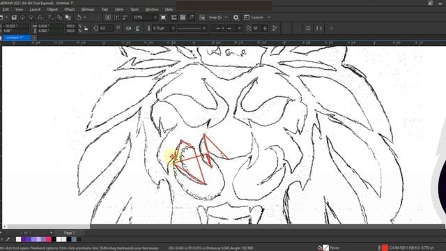 How to Design Logo Sketch to Vector in Coreldraw 2021 - Lion Face Gaming Logo - Ahsan Sabri смотреть онлайн