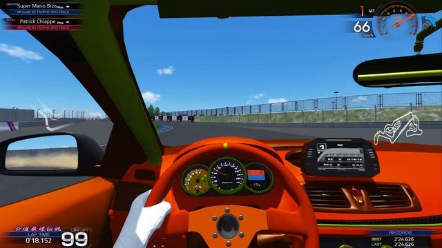 Renault Sport Megane RS Trophy 2012/Lihpao Racing Park/Assetto Corsa. смотреть онлайн