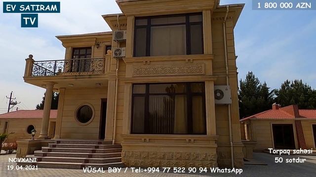 NOVXANIDA 50 SOTDA BAHALI VİLLA SATILIR/Недвижимость в Баку / bag evleri 2021 смотреть онлайн