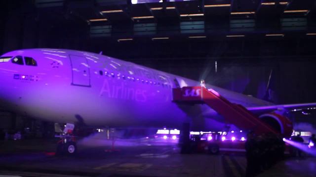 SAS CEO Rickard Gustafson inaugurates SAS newly refurbished Airbus A330 смотреть онлайн