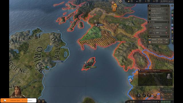 Crusader Kings III - Ep09 - Expanding out of Ireland and Chatting with AI Persona Corcrán mac Briai смотреть онлайн