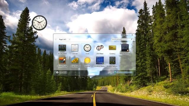 Windows 7   Gadgets