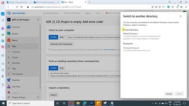 11.Configure GIT in Azure Data Factory | step by step смотреть онлайн