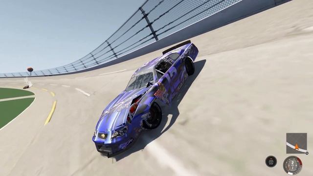 Talladega: NASCAR Thunder 2000 race track in BeamNG Drive! Map Mod смотреть онлайн