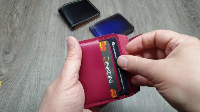 Кардхолдер, компактный кошелек. Ручная работа. смотреть онлайн