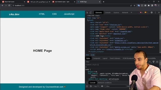 React Full course with projects #12 | React helmet for SEO смотреть онлайн