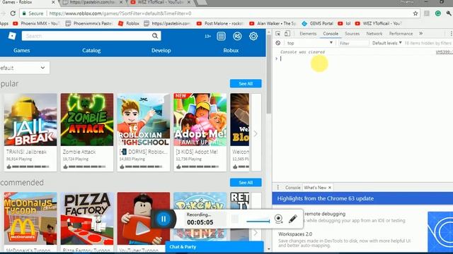 Roblox Console Command made by: (Hypur) смотреть онлайн