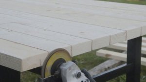 Делаем уличный стол и скамейки ч.3