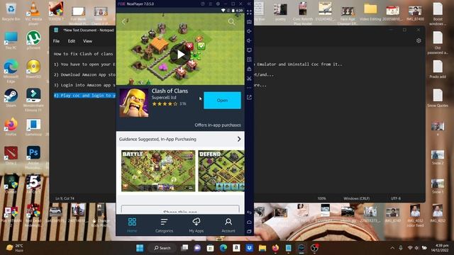 How to fix Clash of clans on emulator latest Fix 2022 december #clashofclans #coc смотреть онлайн