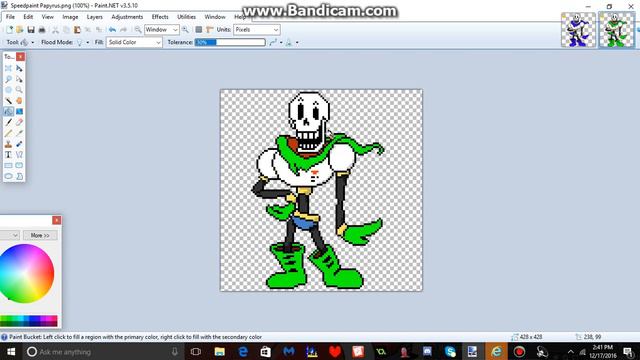 Undertale - Editing A Papyrus Sprite. смотреть онлайн