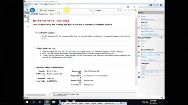 IIS Redirect HTTP to HTTPS on Windows Server 2019