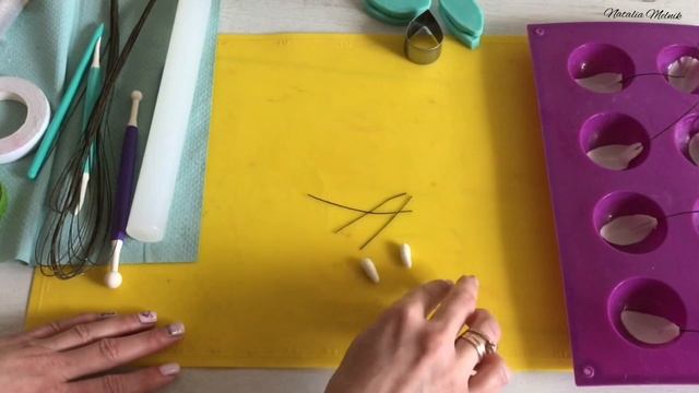 Орхидея Фаленопсис из сахарной мастики в английской технике.МК смотреть онлайн