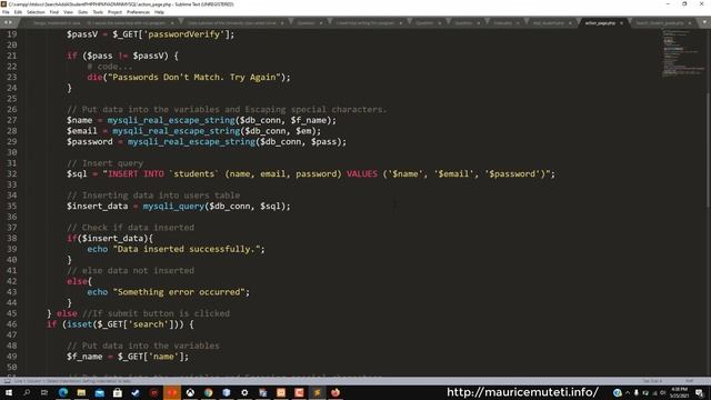 How To Insert And Search From Mysql Database Using PHP HTML Forms And SQL смотреть онлайн