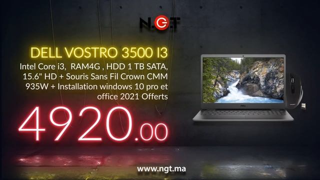 Black Friday Maroc 2021: PC Portable DELL VOSTRO 3500 I3 смотреть онлайн