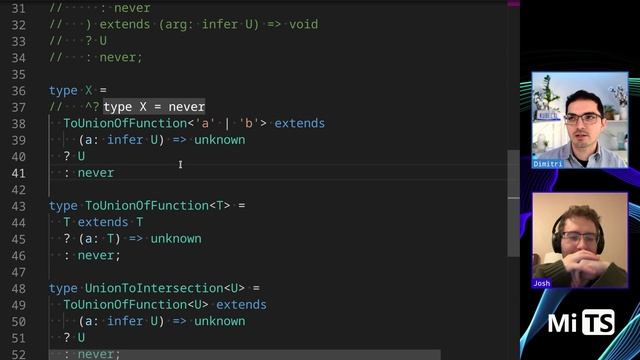 Union to Intersection with Josh Goldberg - TypeScript Type Challenges #55 [HARD] смотреть онлайн