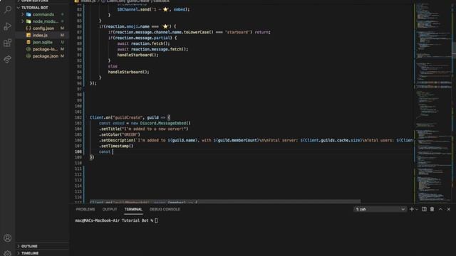 HOW TO MAKE GUILD ADD AND LEAVE LOGS | DISCORD.JS | #66 смотреть онлайн